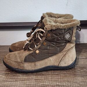 Columbia Powder Summit 200 Grams Women's Boots Size 7 Brown